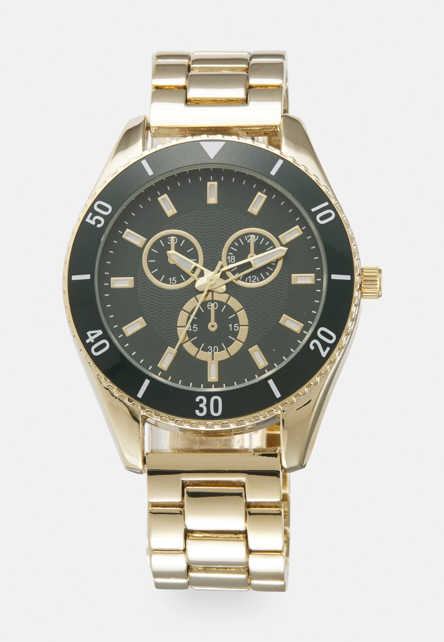 Pier One Unisex - Montre - Gold-Coloured/Green 1 Pier One Unisex - Montre - Gold-Coloured/Green