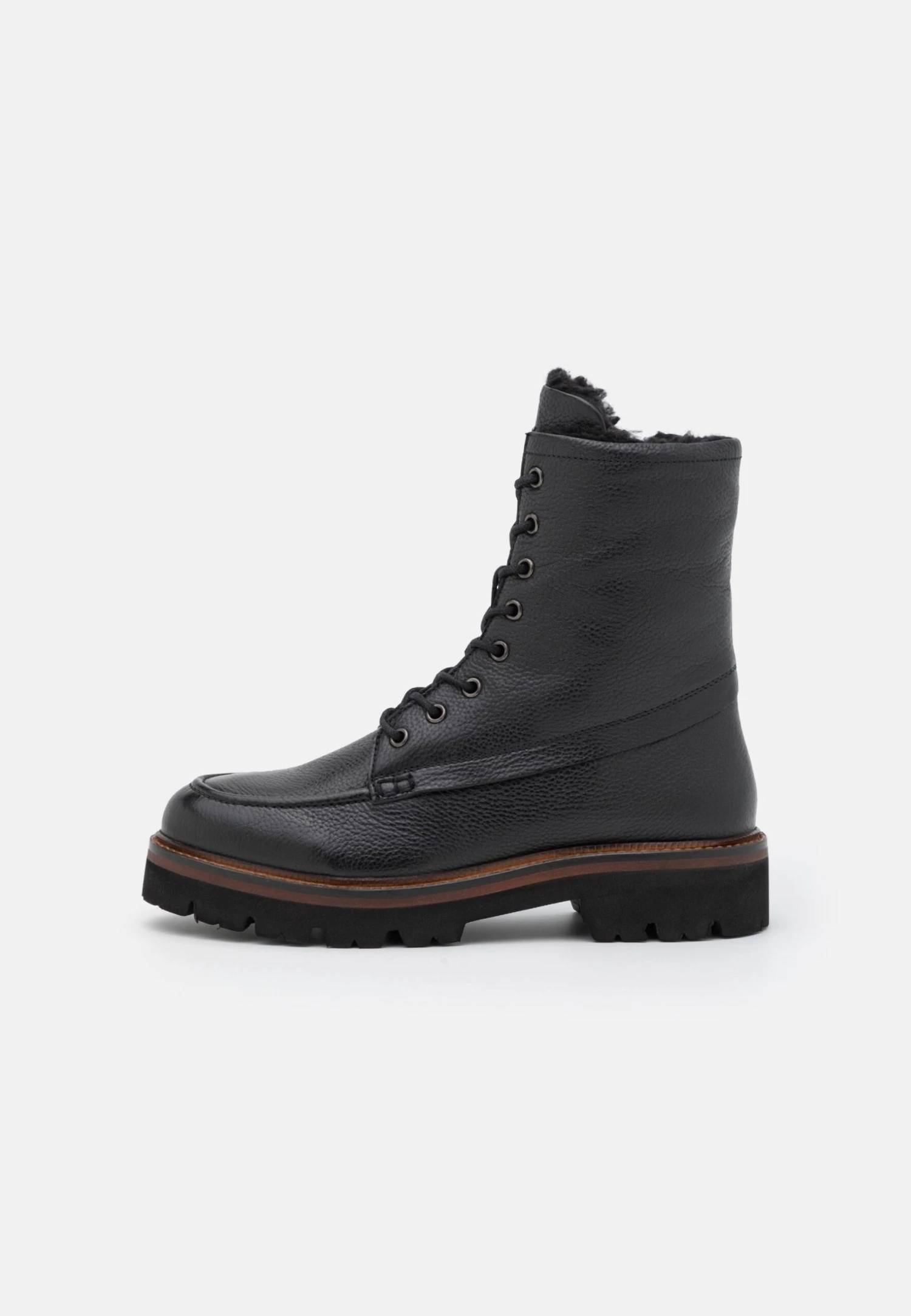Pier One Leather Winter Boot - Bottines À Lacets - Black 2 Pier One Leather Winter Boot - Bottines À Lacets - Black – Image 2