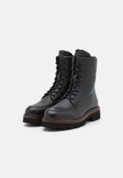 Pier One Leather Winter Boot - Bottines À Lacets - Black 8 Pier One Leather Winter Boot - Bottines À Lacets - Black -Pier One 4eba4b3ac1c240ad90bc34ac13616347