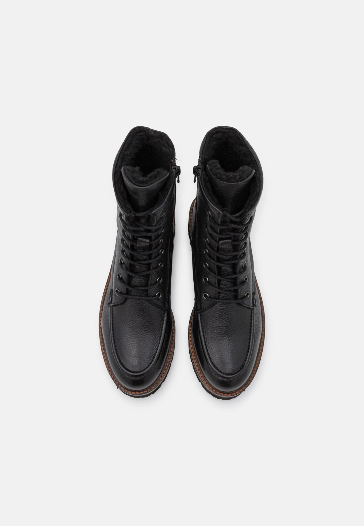 Pier One Leather Winter Boot - Bottines À Lacets - Black 6 Pier One Leather Winter Boot - Bottines À Lacets - Black – Image 6