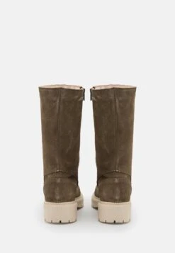 Pier One Leather Winter Boot - Bottes - Khaki -Pier One 60e648fddcec4a66a5792e11ab31f968