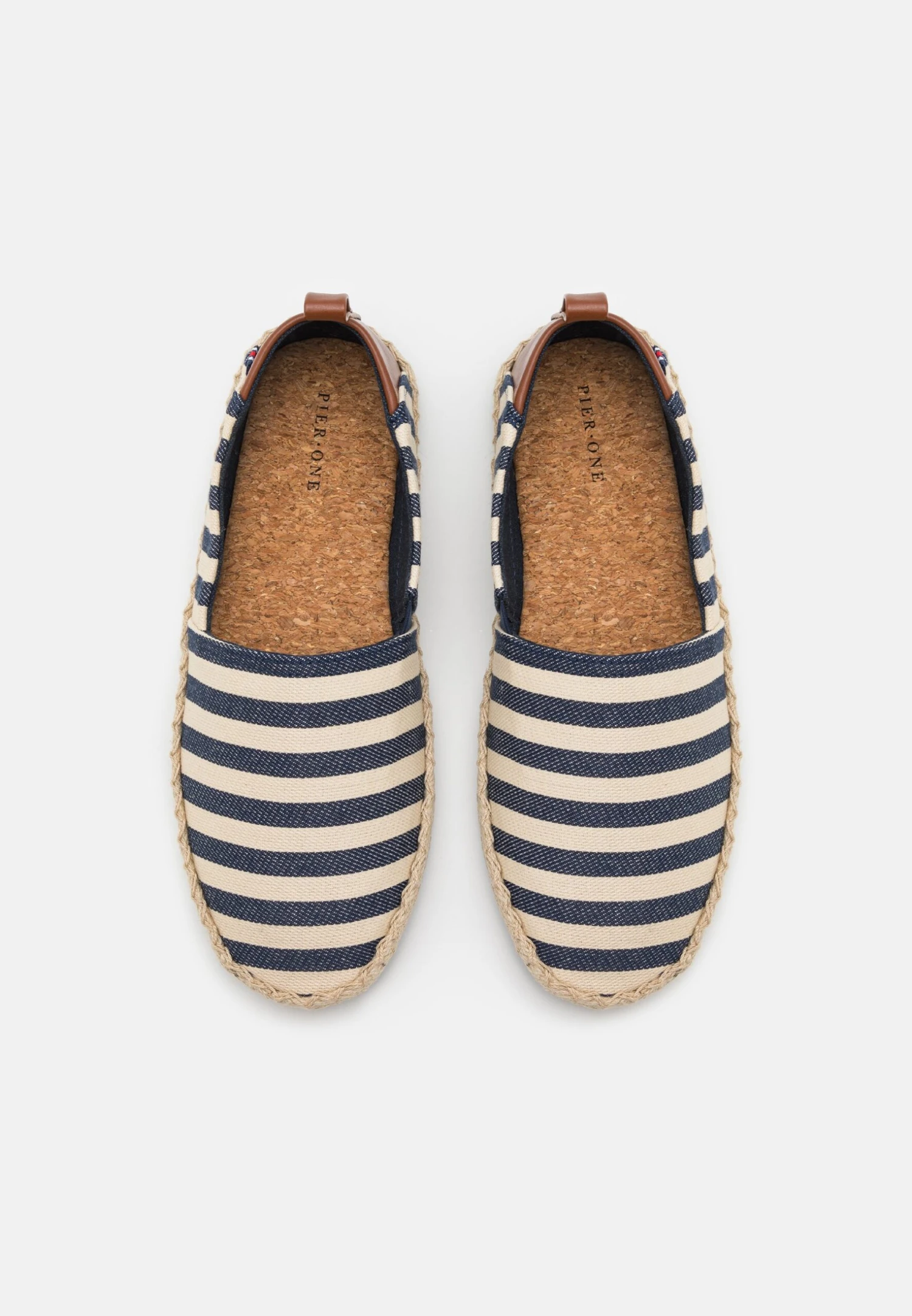 Pier One Unisex - Espadrilles - Dark Blue/White 4 Pier One Unisex - Espadrilles - Dark Blue/White – Image 4
