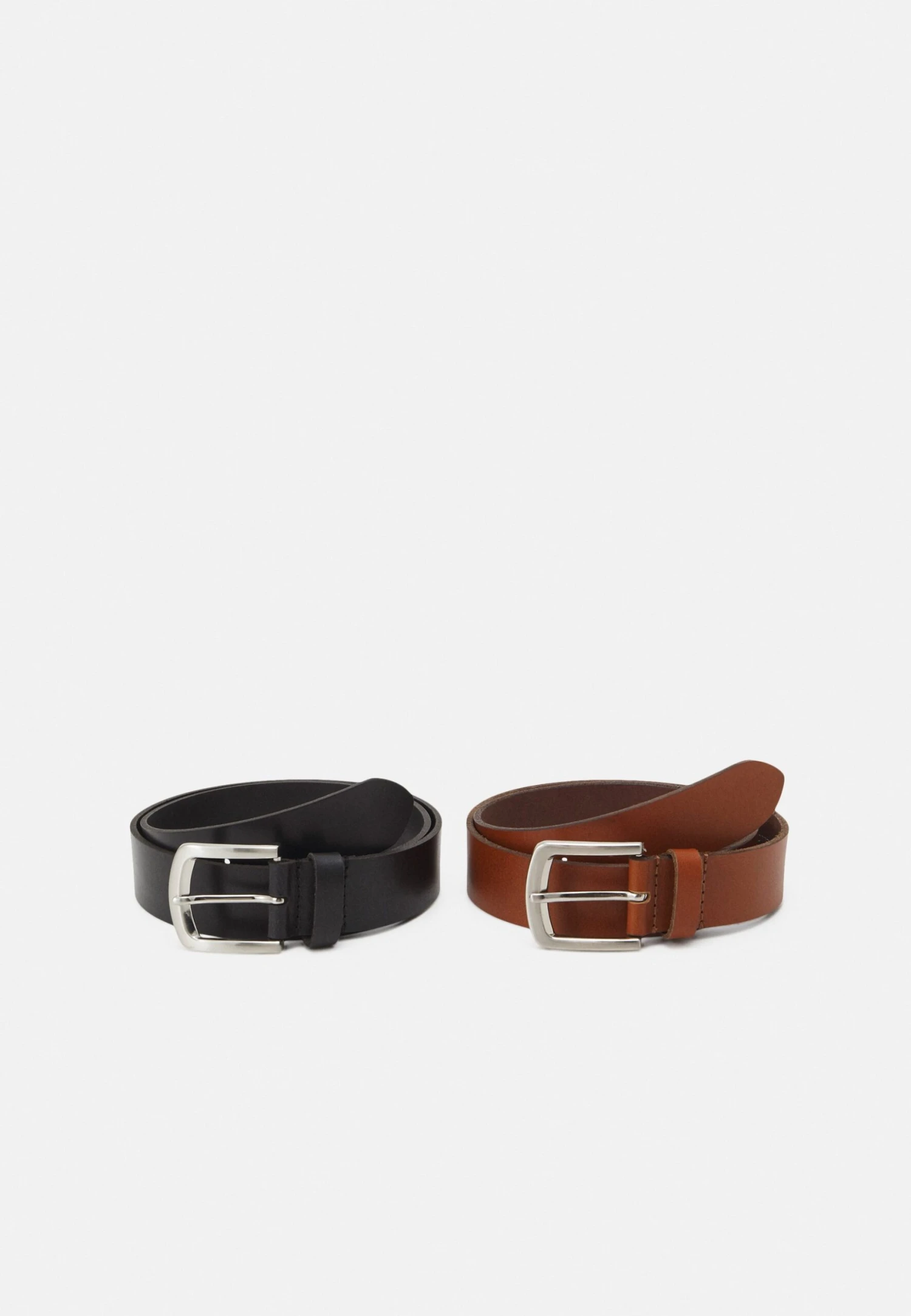 Pier One Leather 2 Pack - Ceinture - Cognac/Black 1 Pier One Leather 2 Pack - Ceinture - Cognac/Black