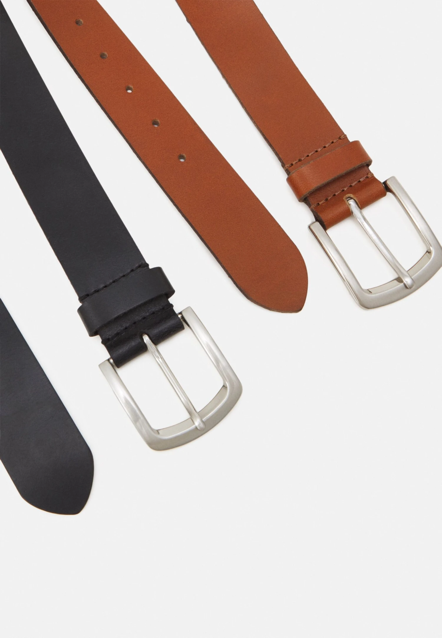 Pier One Leather 2 Pack - Ceinture - Cognac/Black 2 Pier One Leather 2 Pack - Ceinture - Cognac/Black – Image 2