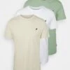 Pier One Birdie - T-Shirt Basique - White/Off-White/Green