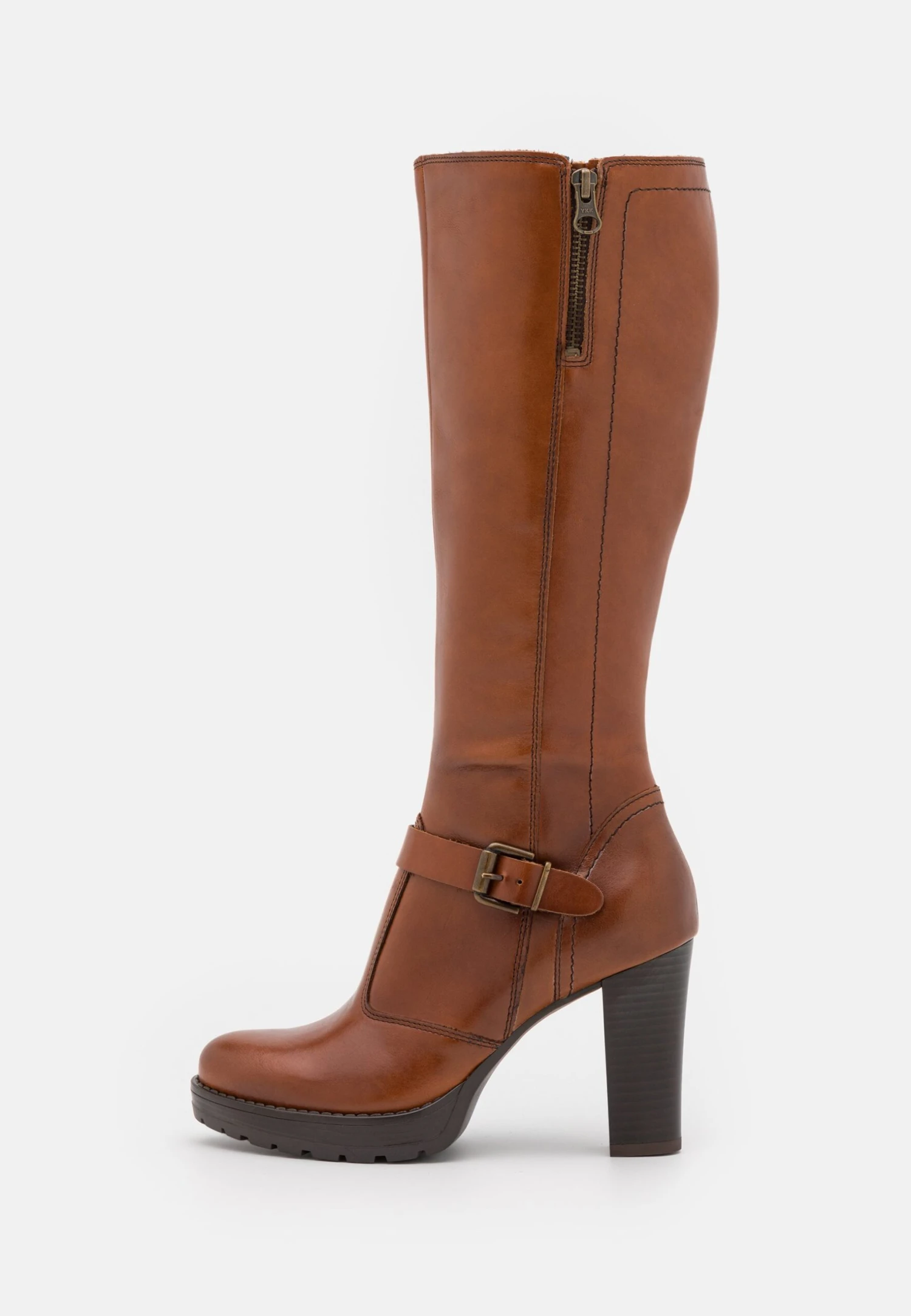 Pier One Leather - Bottes À Talons Hauts - Cognac 2 Pier One Leather - Bottes À Talons Hauts - Cognac – Image 2